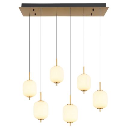 Globo - LED Luster na lanku 6xLED/6,7W/230V