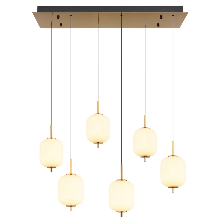 Globo - LED Luster na lanku 6xLED/6,7W/230V