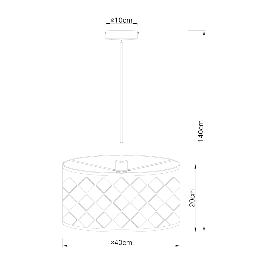 Globo - Luster na lanku 1xE27/60W/230V