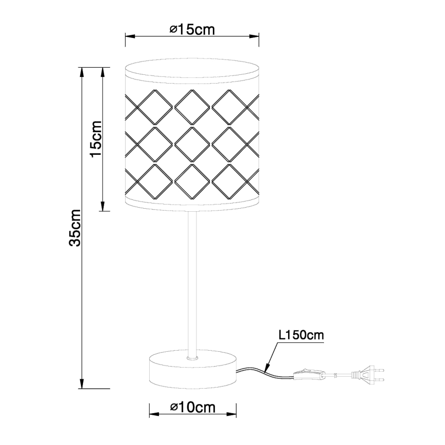 Globo - Stolná lampa 1xE14/40W/230V