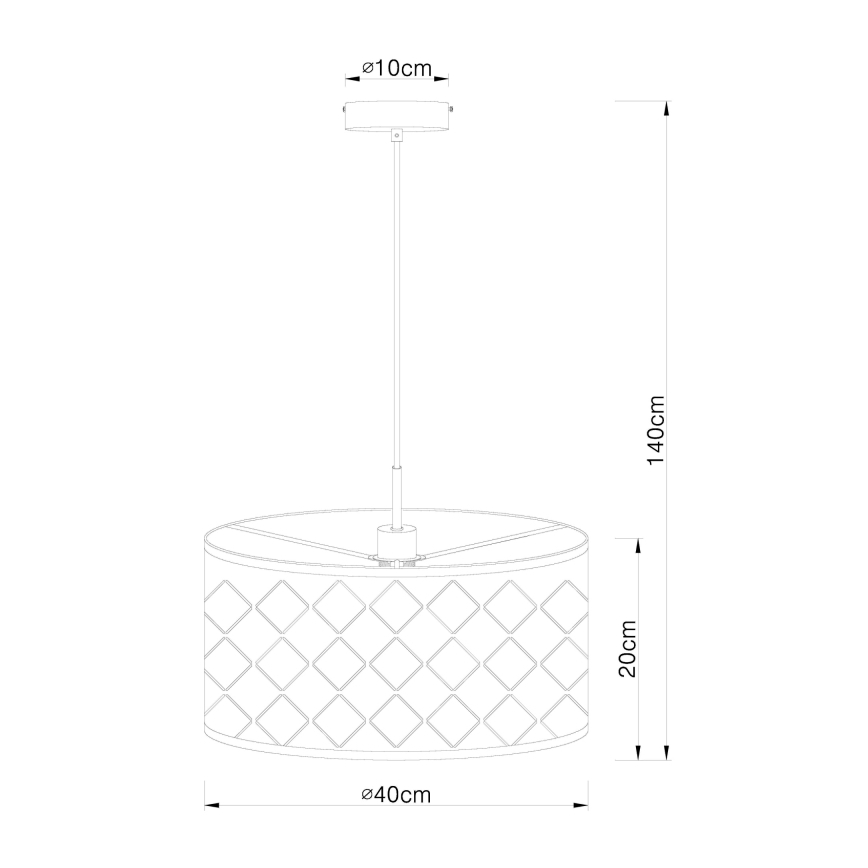 Globo - Luster na lanku 1xE27/60W/230V