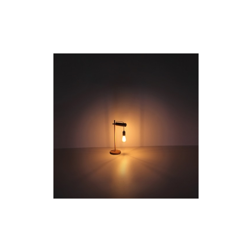 Globo - Stolná lampa 1xE27/40W/230V topoľ