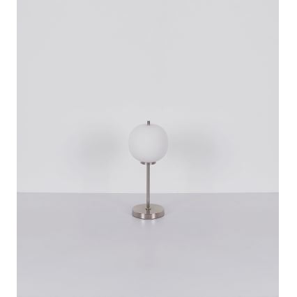 Globo - Stolná lampa 1xE14/40W/230V matný chróm