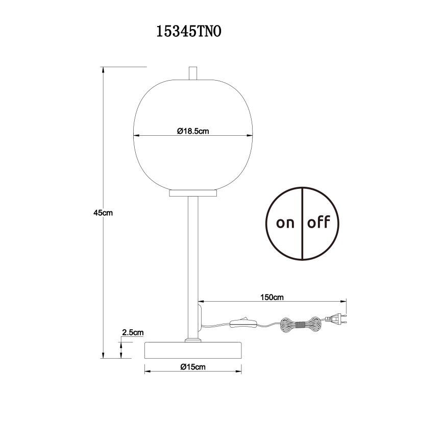 Globo - Stolná lampa 1xE14/40W/230V matný chróm