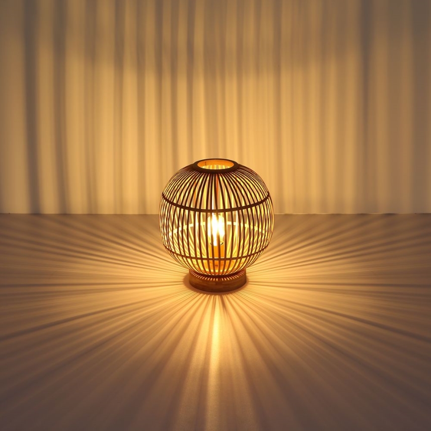 Globo - Stolná lampa 1xE27/60W230V bambus
