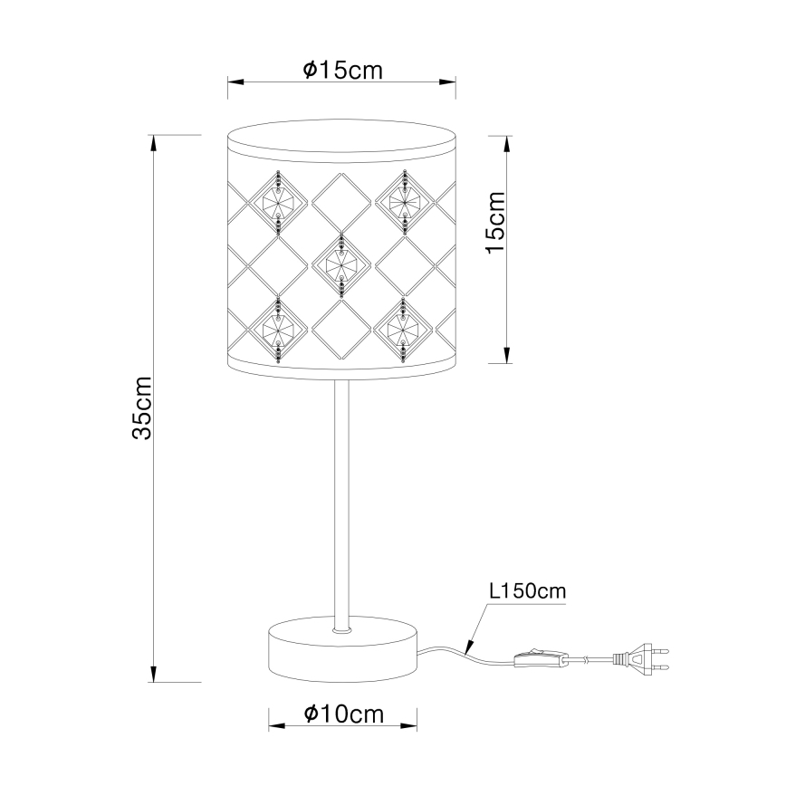 Globo - Stolná lampa 1xE14/40W/230V
