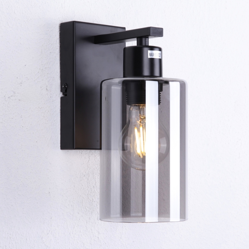 Globo - Nástenné svietidlo 1xE27/60W/230V čierna