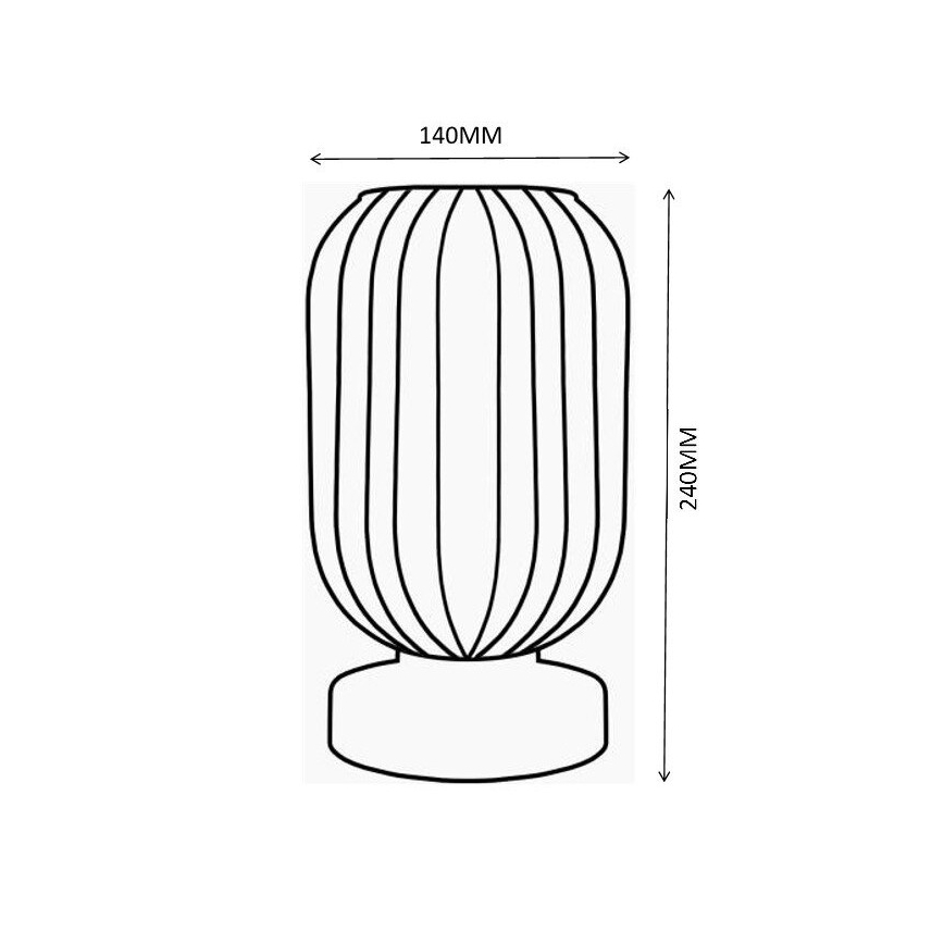 Globo - Stolná lampa 1xE27/40W/230V hnedá