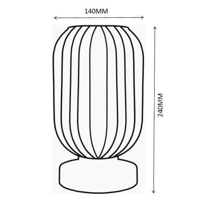Globo - Stolná lampa 1xE27/40W/230V zelená