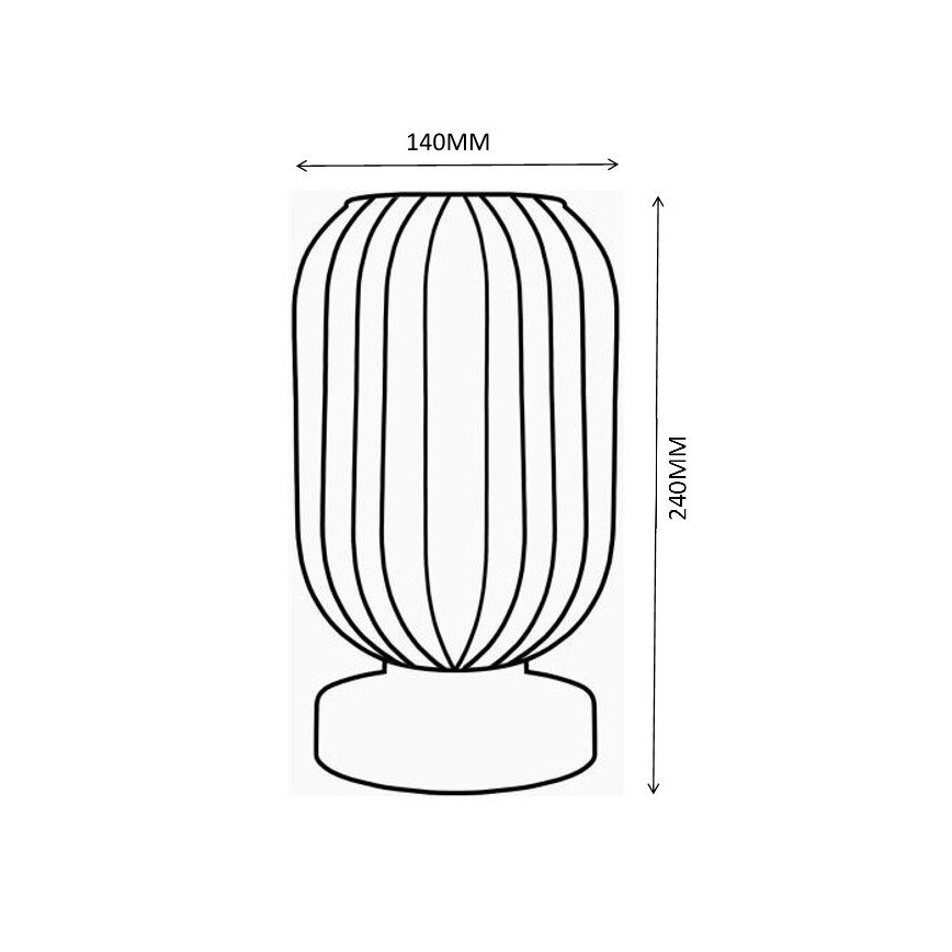Globo - Stolná lampa 1xE27/40W/230V zelená