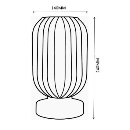 Globo - Stolná lampa 1xE27/40W/230V biela