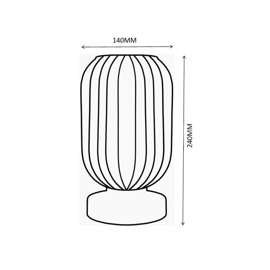 Globo - Stolná lampa 1xE27/40W/230V biela