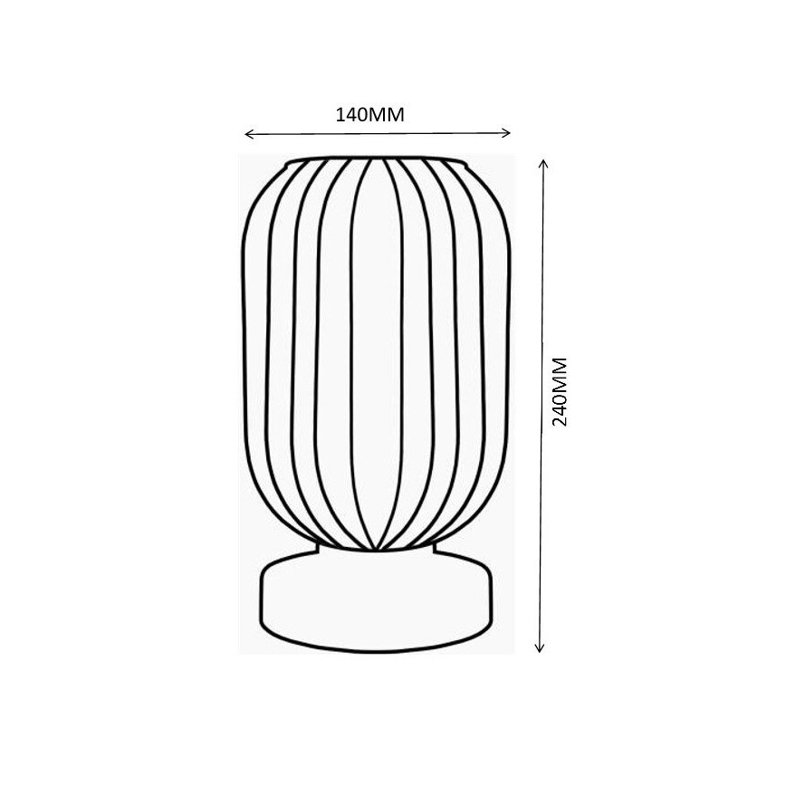 Globo - Stolná lampa 1xE27/40W/230V šedá