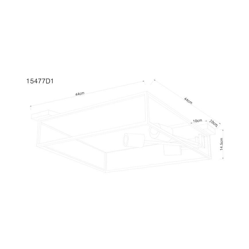 Globo - Stropné svietidlo 3xE27/60W/230V