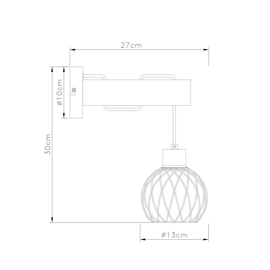 Globo - Nástenná lampa 1xE27/15W/230V