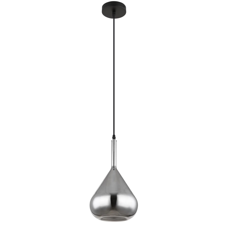 Globo - Luster na lanku 1xE27/60W/230V pr. 20 cm čierna