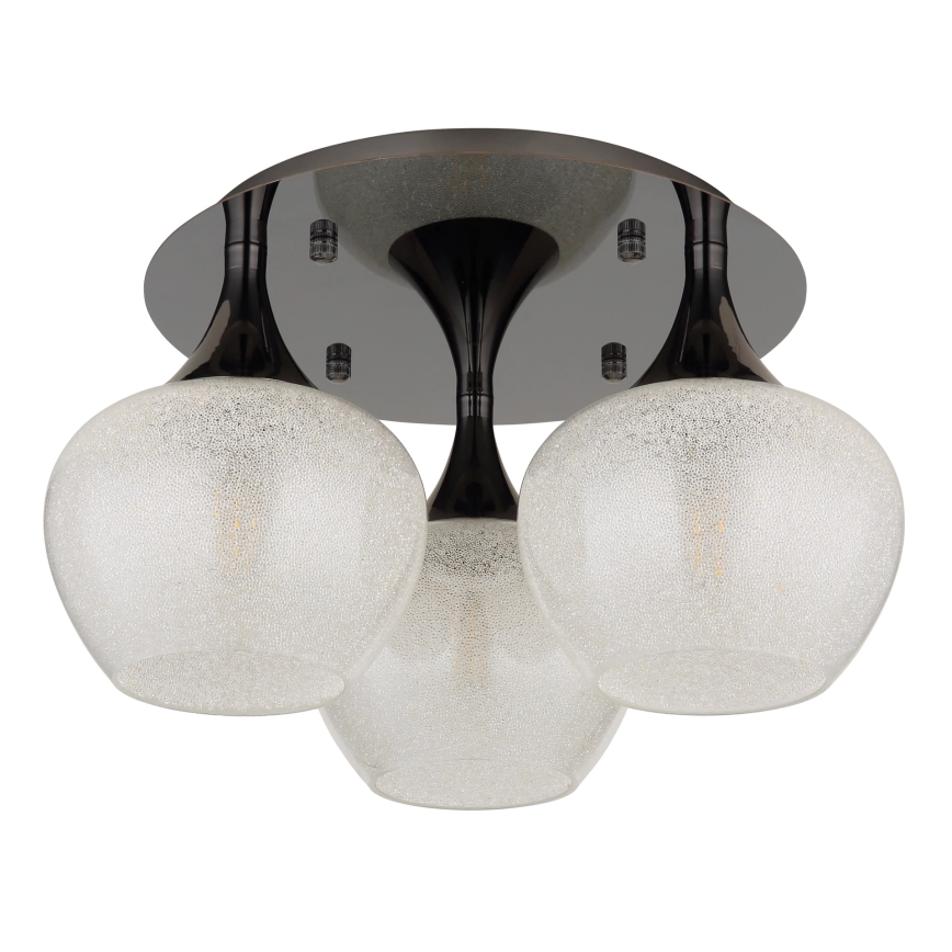 Globo - Prisadený luster 3xE27/40W/230V antracit