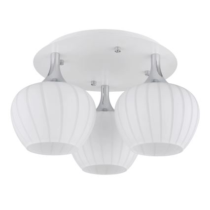 Globo - Prisadený luster 3xE27/40W/230V biela