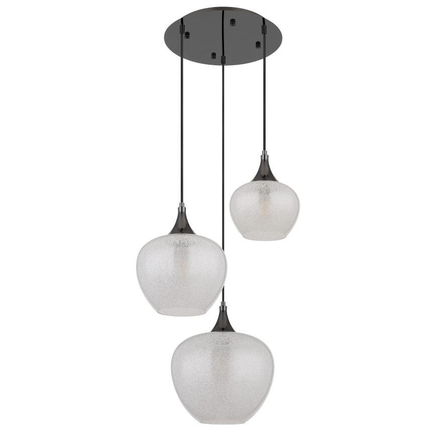 Globo - Luster na lanku 3xE27/40W/230V biela/antracit