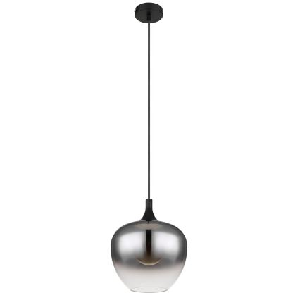 Globo - Luster na lanku 1xE27/40W/230V pr. 24 cm čierna