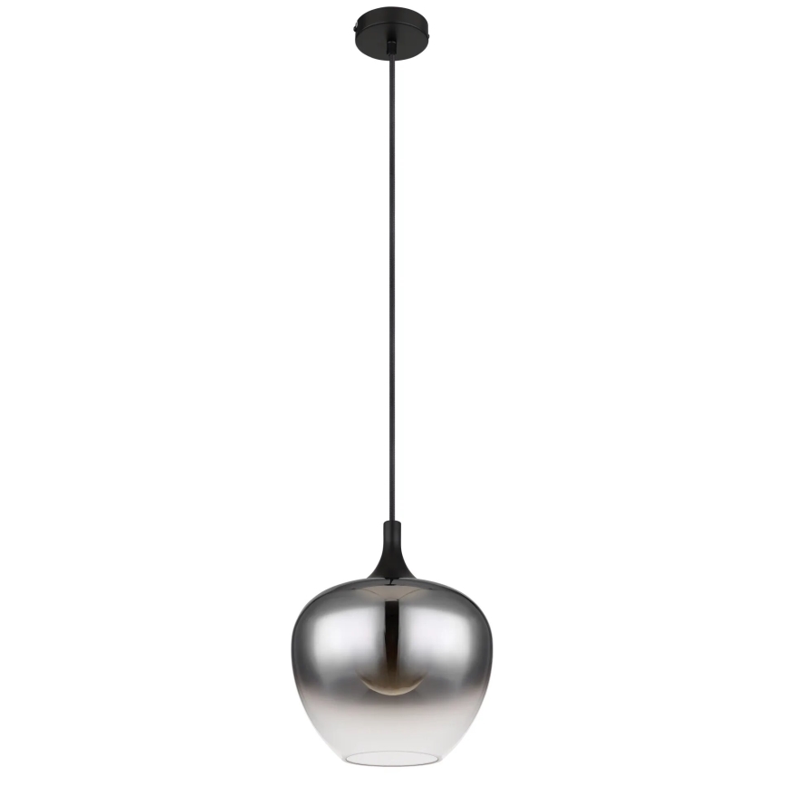 Globo - Luster na lanku 1xE27/40W/230V pr. 24 cm čierna