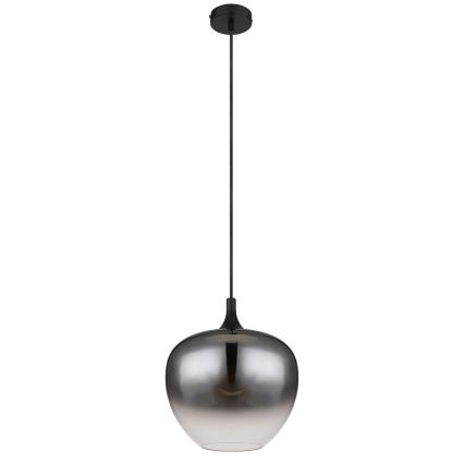 Globo - Luster na lanku 1xE27/60W/230V pr. 29 cm čierna