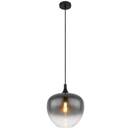 Globo - Luster na lanku 1xE27/60W/230V pr. 29 cm čierna
