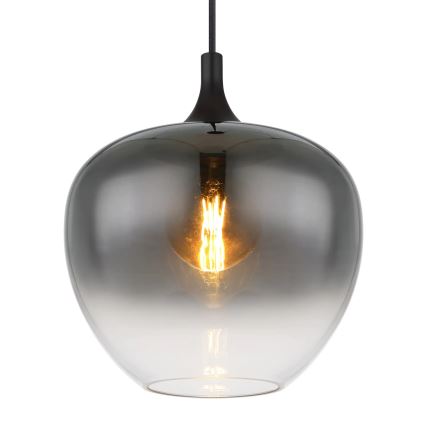 Globo - Luster na lanku 1xE27/60W/230V pr. 29 cm čierna