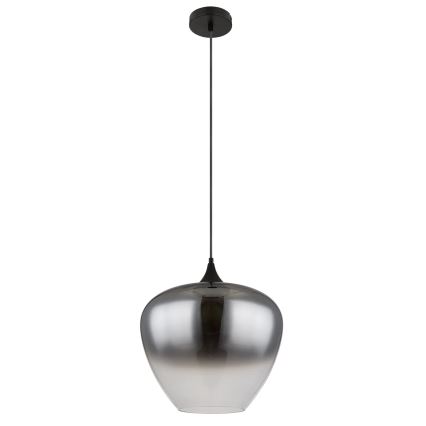 Globo - Luster na lanku 1xE27/60W/230V pr. 40 cm čierna
