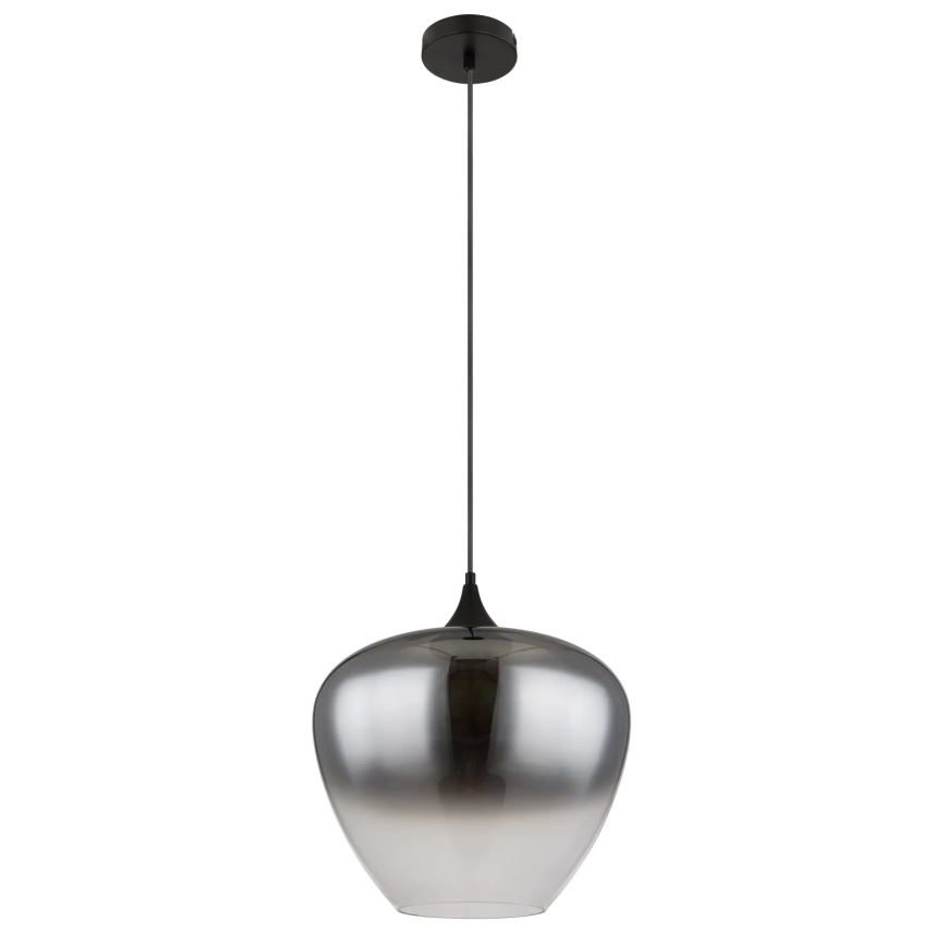Globo - Luster na lanku 1xE27/60W/230V pr. 40 cm čierna
