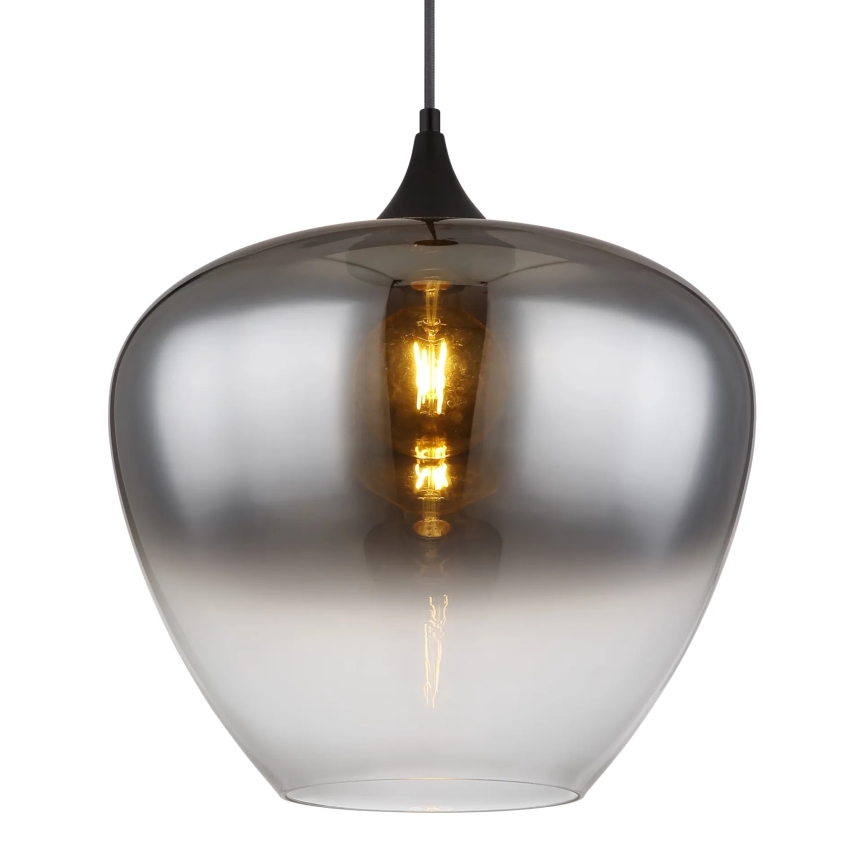 Globo - Luster na lanku 1xE27/60W/230V pr. 40 cm čierna