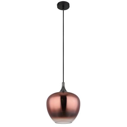 Globo - Luster na lanku 1xE27/60W/230V pr. 24 cm medená
