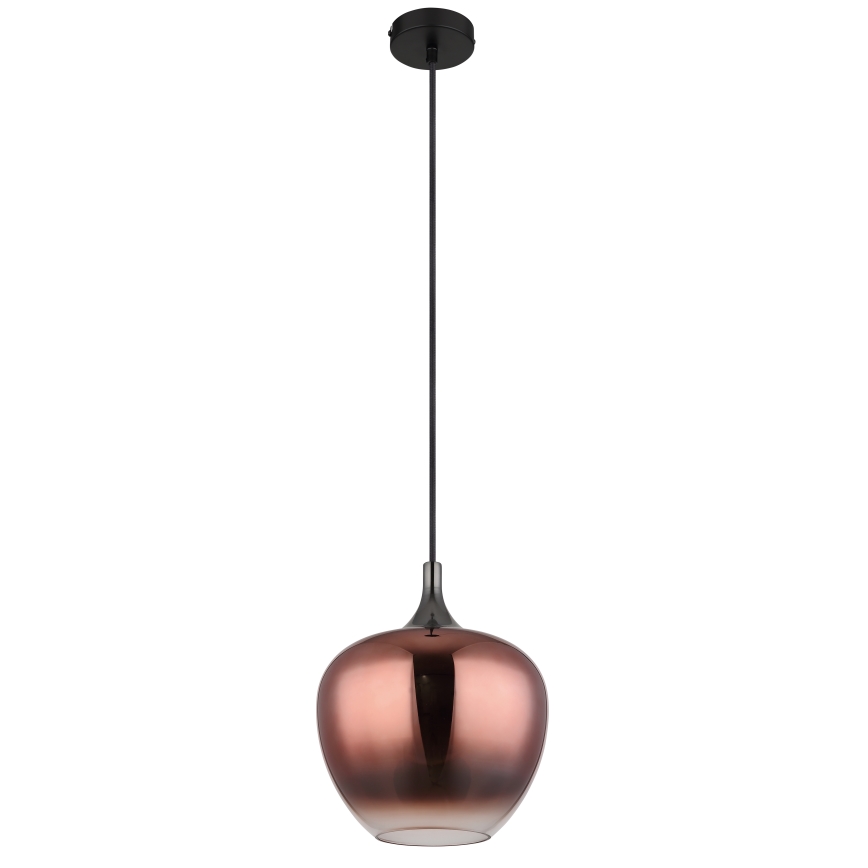 Globo - Luster na lanku 1xE27/60W/230V pr. 24 cm medená