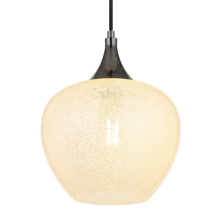 Globo - Luster na lanku 1xE27/40W/230V pr. 24 cm biela/antracit