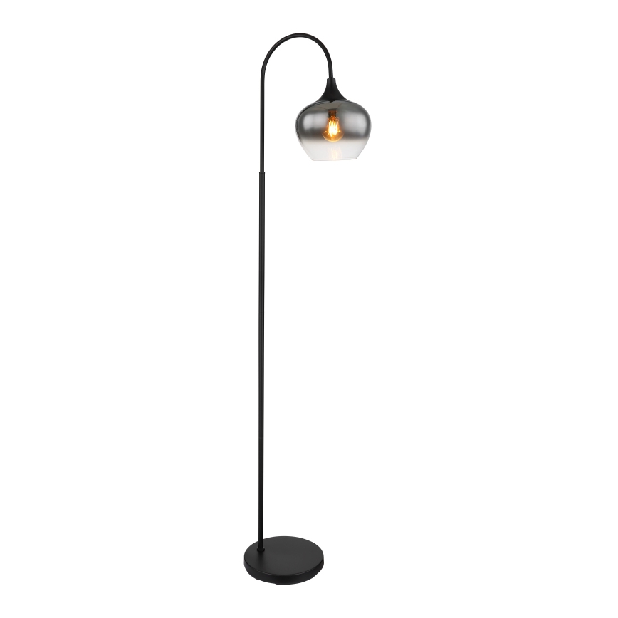 Globo - Stojacia lampa 1xE27/40W/230V čierna/dymová