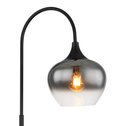 Globo - Stojacia lampa 1xE27/40W/230V čierna/dymová