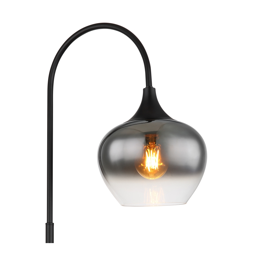Globo - Stojacia lampa 1xE27/40W/230V čierna/dymová