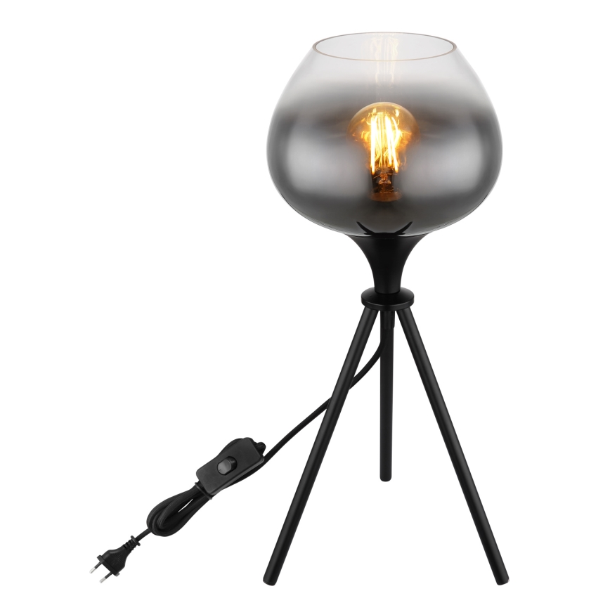 Globo - Stolná lampa 1xE27/40W/230V čierna