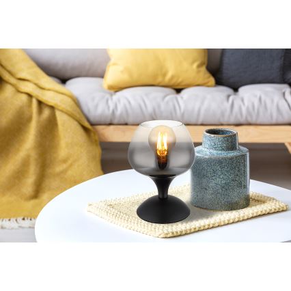Globo - Stolná lampa 1xE27/40W/230V čierna