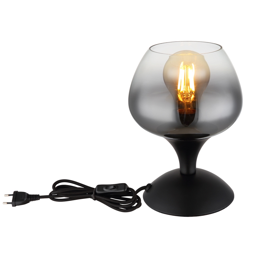 Globo - Stolná lampa 1xE27/40W/230V čierna