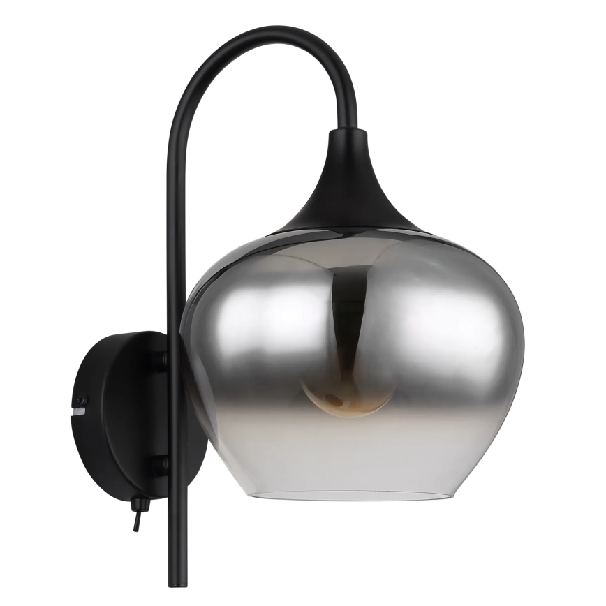 Globo - Nástenná lampa 1xE27/40W/230V čierna