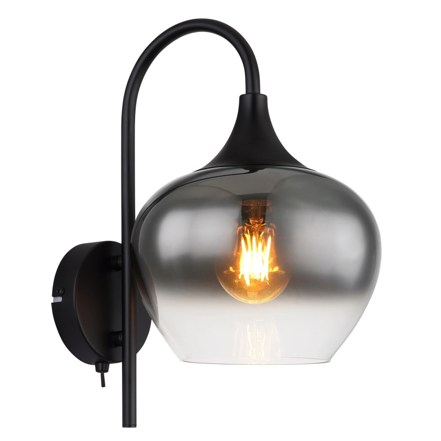 Globo - Nástenná lampa 1xE27/40W/230V čierna