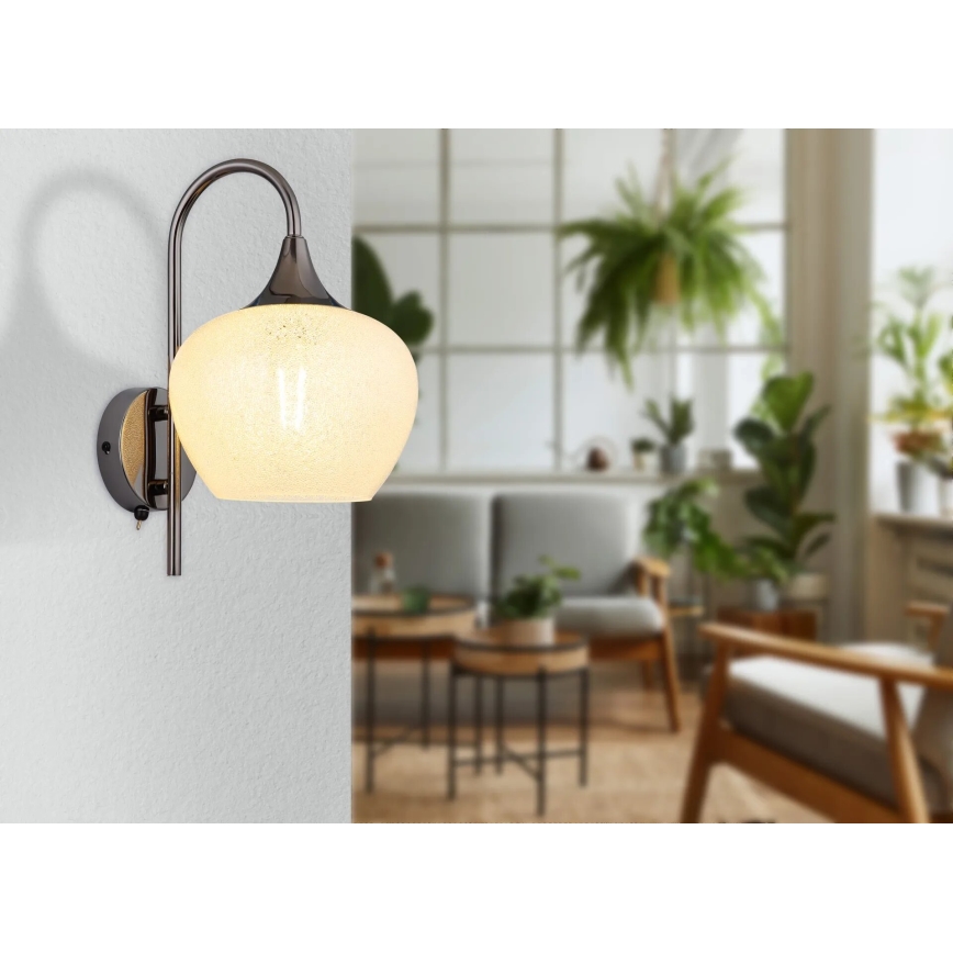 Globo - Nástenná lampa 1xE27/40W/230V biela/antracit