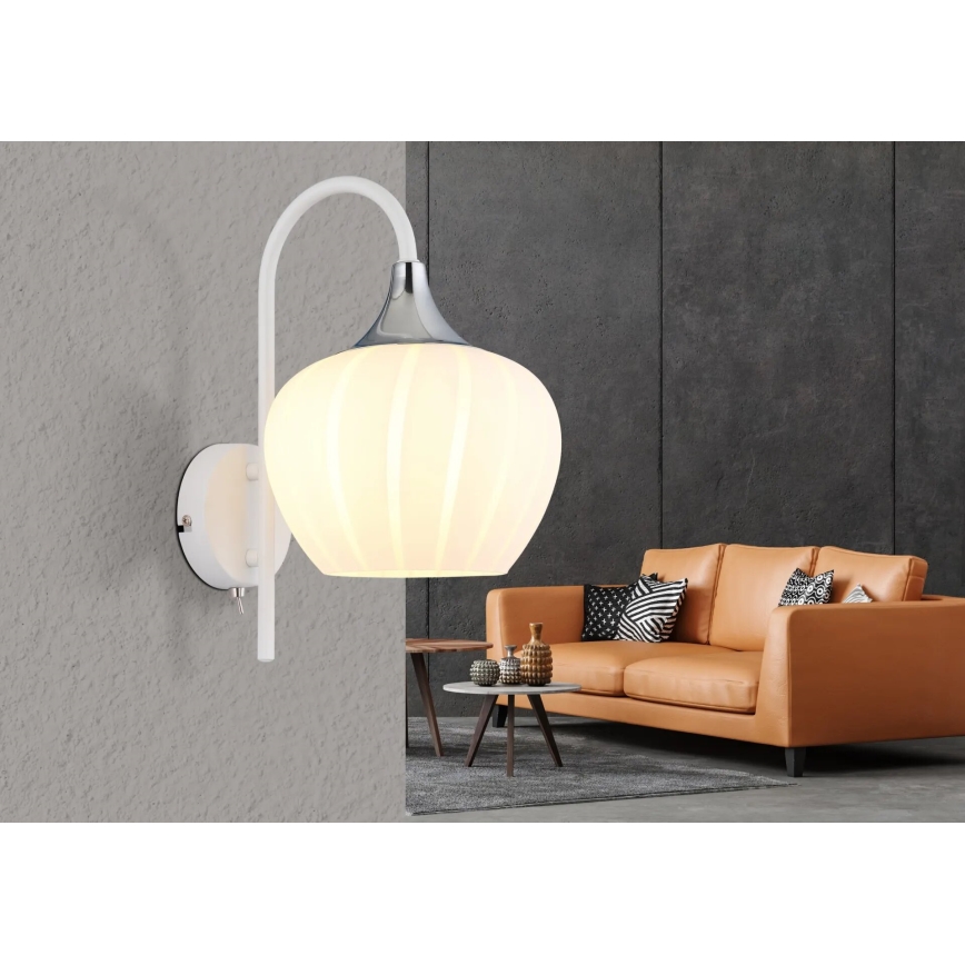 Globo - Nástenná lampa 1xE27/40W/230V biela