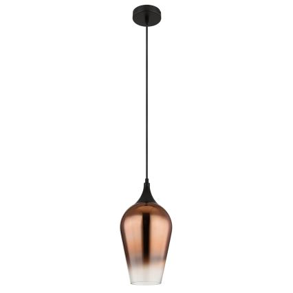 Globo - Luster na lanku 1xE27/60W/230V pr. 18 cm medená