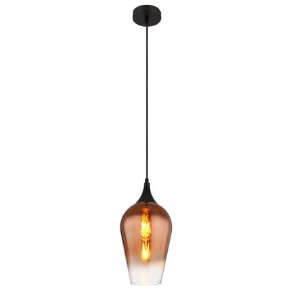 Globo - Luster na lanku 1xE27/60W/230V pr. 18 cm medená