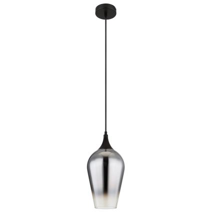 Globo - Luster na lanku 1xE27/60W/230V pr. 18 cm čierna