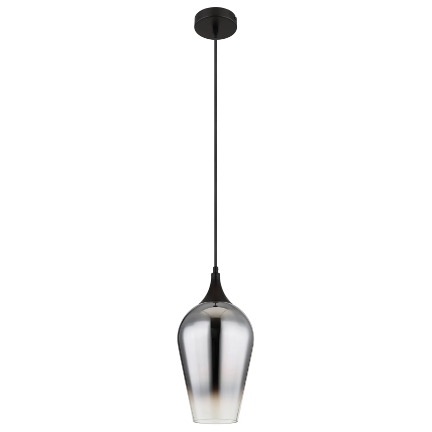 Globo - Luster na lanku 1xE27/60W/230V pr. 18 cm čierna