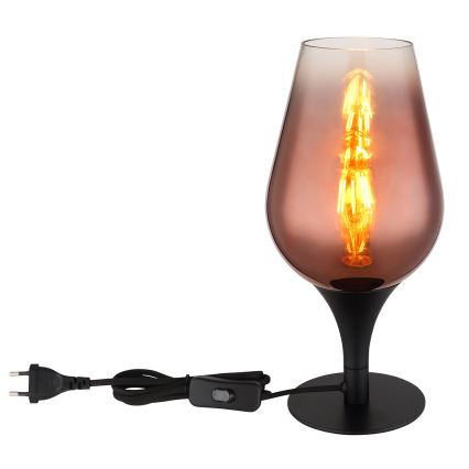 Globo - Stolná lampa 1xE27/40W/230V pr. 15 cm medená