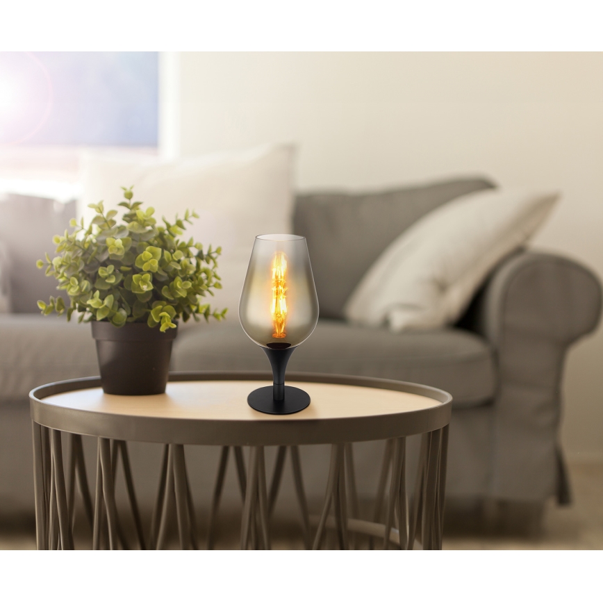 Globo - Stolná lampa 1xE27/40W/230V pr. 15 cm zlatá